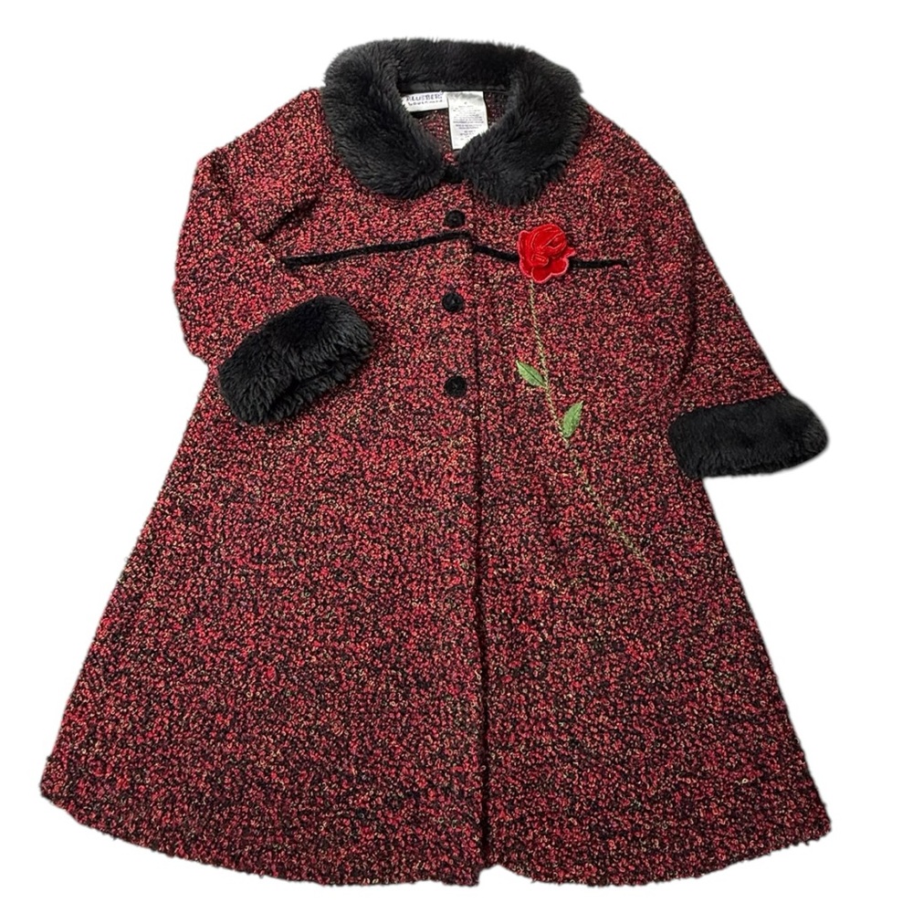 Blueberi Boulevard,  Coat/Cardigan 3D Rose detail